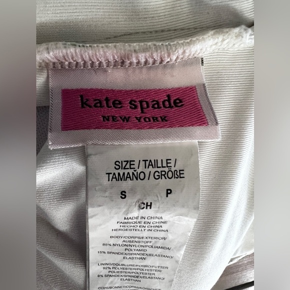 Kate Spade Party Stripe Front-Zip Bikini Top & Bottoms Size Small - Picture 7 of 10